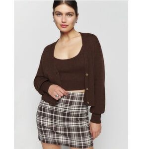 Varenne Cashmere Tank And Cardi Set